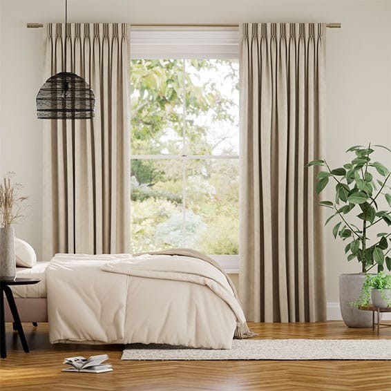 Plush Velvet Almond Curtains