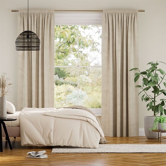 Plush Velvet Almond Curtains