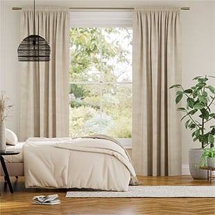 Plush Velvet Almond Curtains thumbnail image