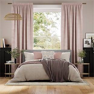 Plush Velvet Blush Curtains thumbnail image