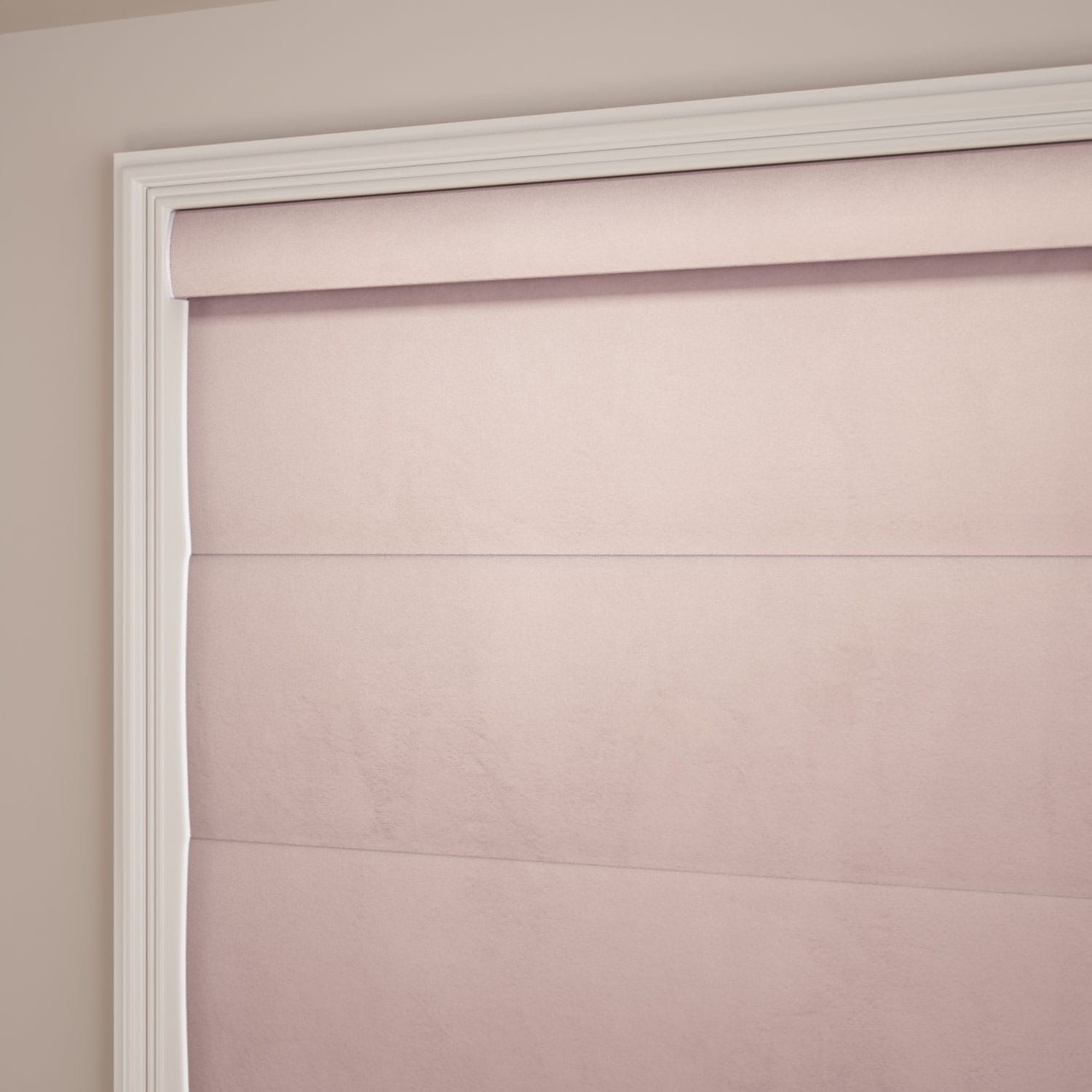 Plush Velvet Blush Roman Blind