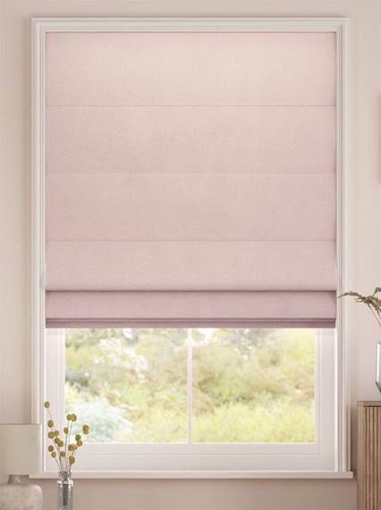 Plush Velvet Blush Roman Blind thumbnail image