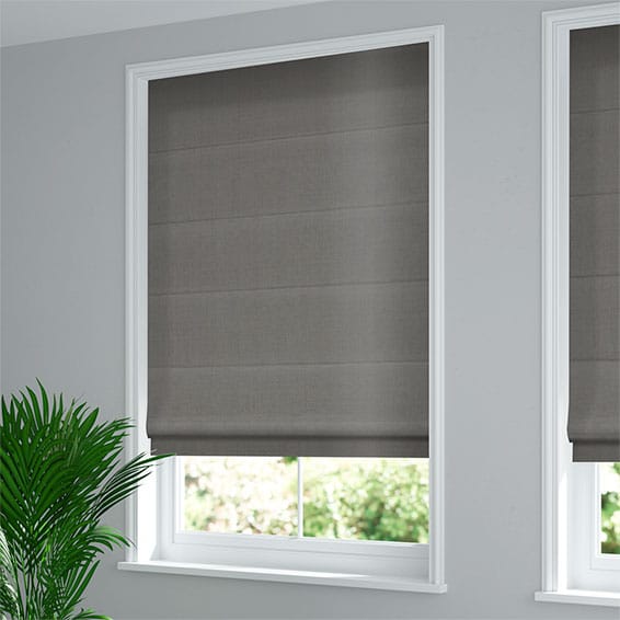 Plush Velvet French Grey Roman Blind