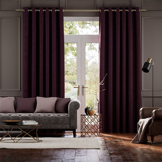 Plush Velvet Mulberry Curtains