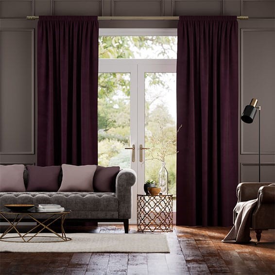 Plush Velvet Mulberry Curtains