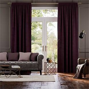 Plush Velvet Mulberry Curtains thumbnail image