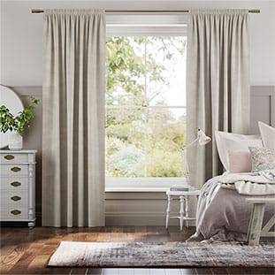 Plush Velvet Pearl Grey Curtains thumbnail image