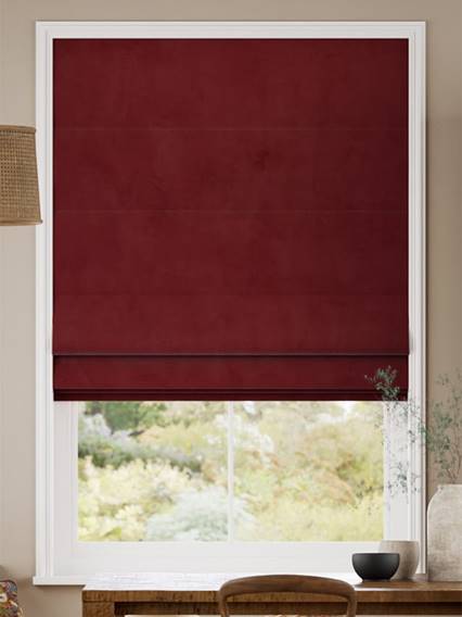 Plush Velvet Shiraz Roman Blind thumbnail image