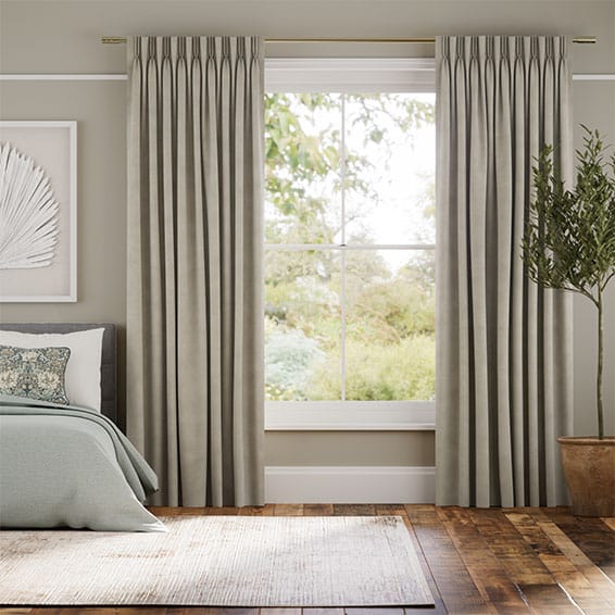 Plush Velvet Stratus Grey Curtains