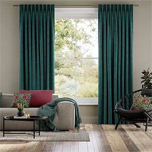 Plush Velvet Teal Curtains thumbnail image