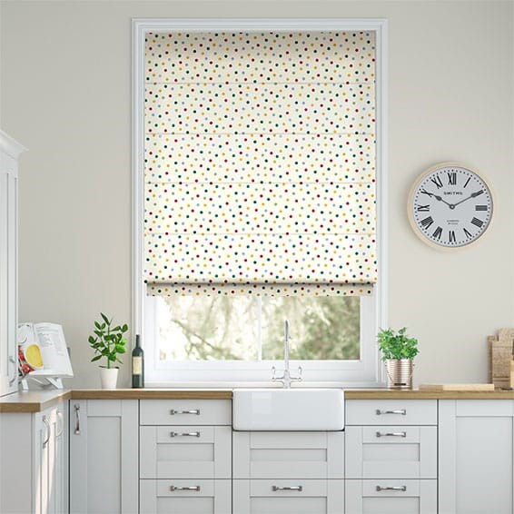 Polka Dot Multi Roman Blind