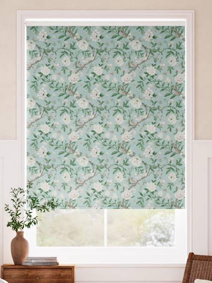 Twist2Go Porcelain Garden Morning Green Roller Blind thumbnail image