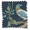 Porcelain Garden Rich Cerulean Curtains swatch image