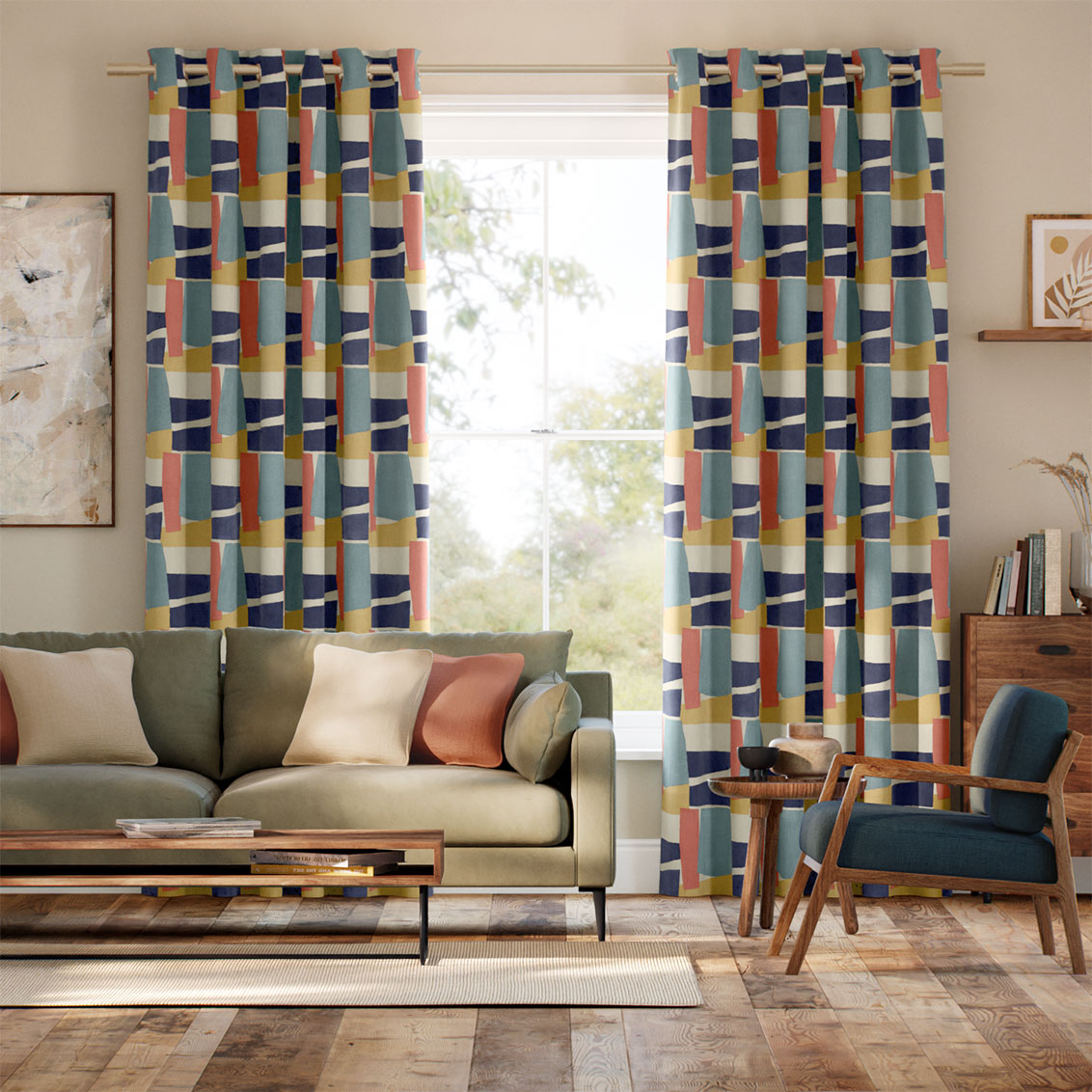 Porto Retro Curtains