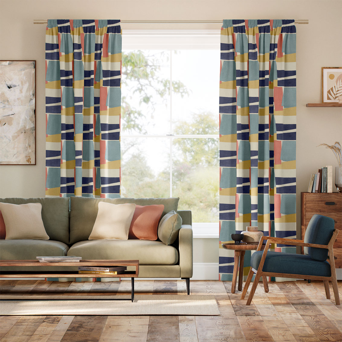 Porto Retro Curtains