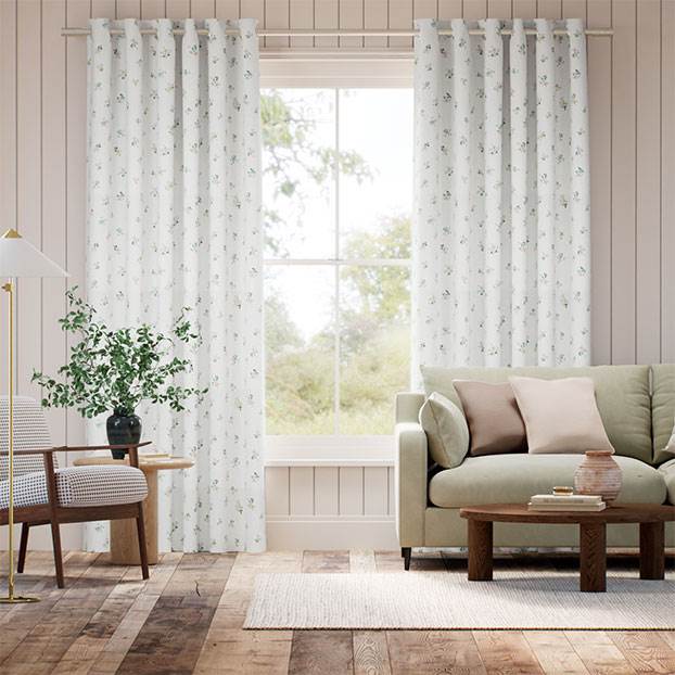 Posy Corsage Cream Curtains thumbnail image