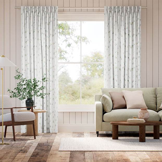 Posy Corsage Cream Curtains thumbnail image