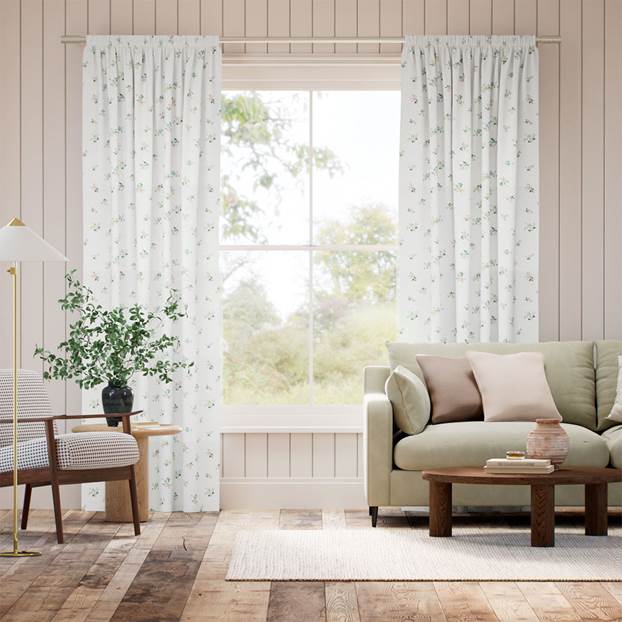 Posy Corsage Cream Curtains thumbnail image