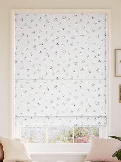 Posy Corsage Cream Roman Blind thumbnail image