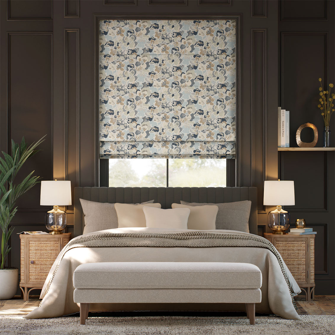 Prospect Avenue Shadow Roman Blind