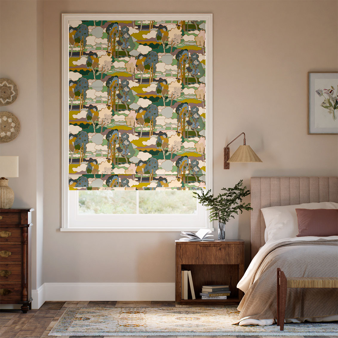 Prospect Road Forest  Roman Blind