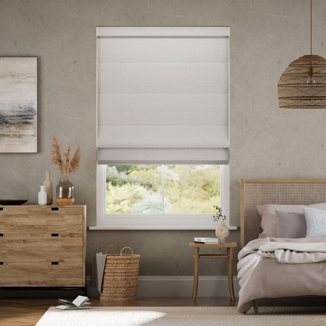 Providence Stone  Roman Blind