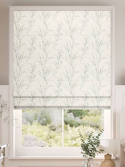 Pussy Willow Off White Seaspray Roman Blind thumbnail image