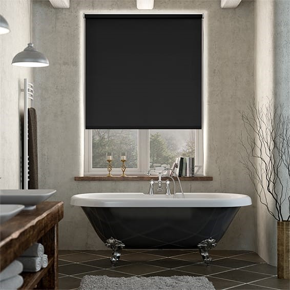 PVC Blackout Black Roller Blind