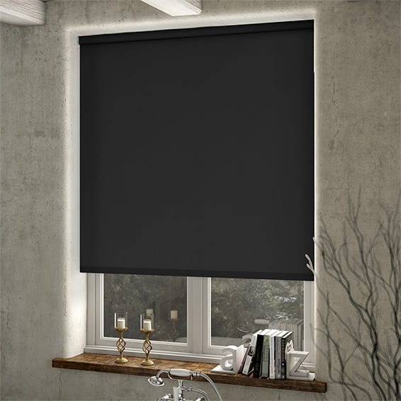 Electric PVC Blackout Black Roller Blind