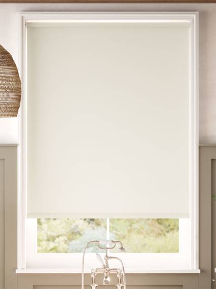 Electric PVC Blackout Fawn Roller Blind thumbnail image