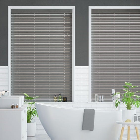 Quartz Madera Faux Wood Blind - 50mm Slat