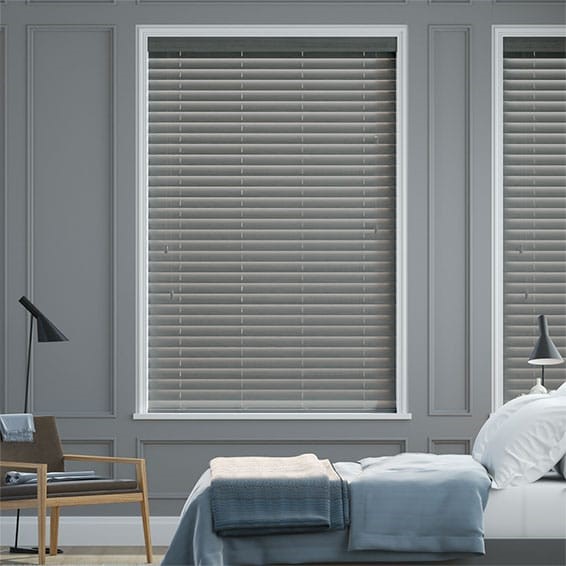 Quartz Suave Faux Wood Blind - 50mm Slat