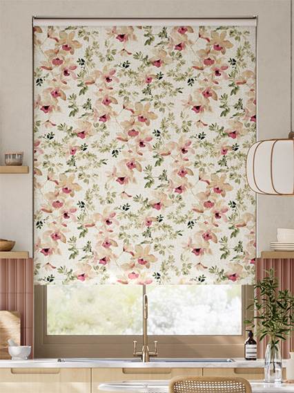 Queen Orchid Raspberry Roller Blind thumbnail image