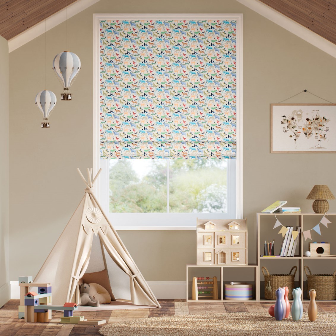 Quey Two Natural Roman Blind