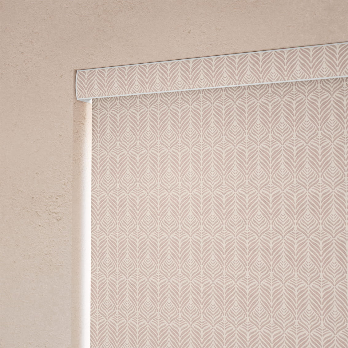 Quill Feather Blush Roller Blind