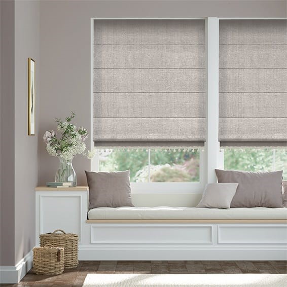 Quintessence Paloma & Stone Trimmed Roman Blind