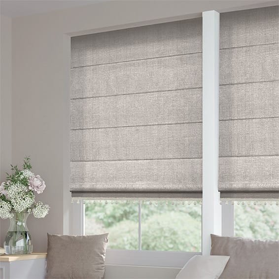 Quintessence Paloma & Stone Trimmed Roman Blind