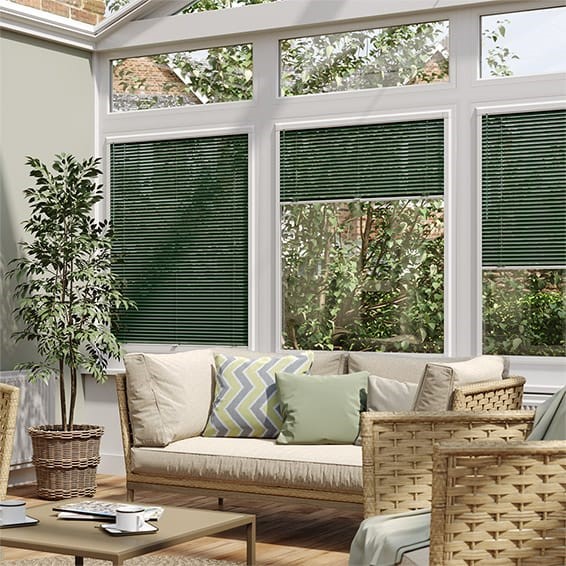 PerfectFIT Racing Green Venetian Conservatory Blind