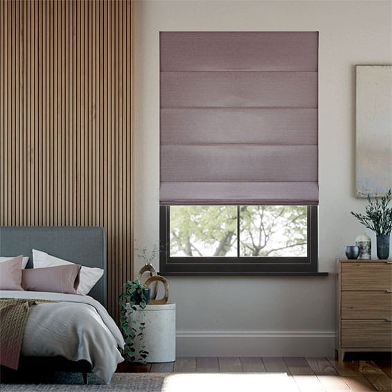 Real Silk Allora Amethyst Roman Blind