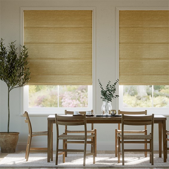 Real Silk Allora Antique Gold Roman Blind