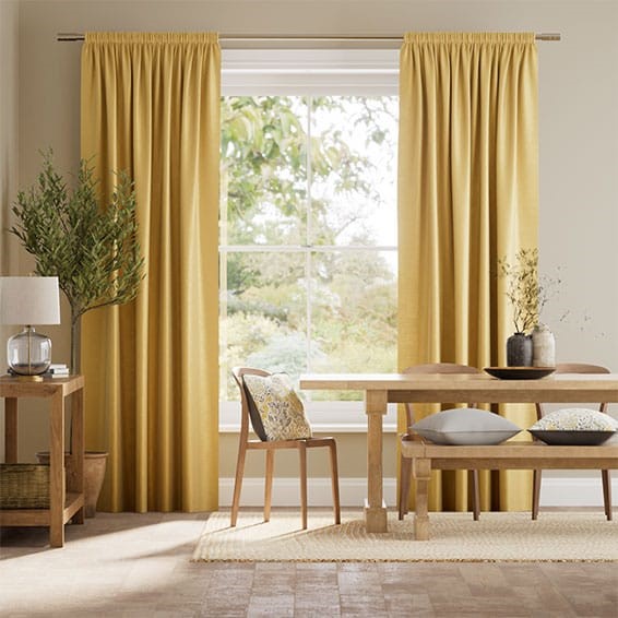 Real Silk Allora Aztec Gold Curtains