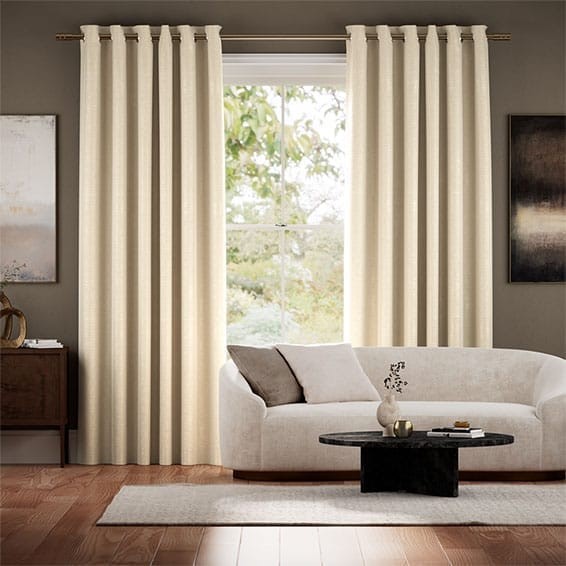 Real Silk Allora Ecru Curtains