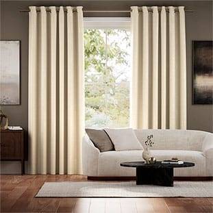 Real Silk Allora Ecru Curtains thumbnail image