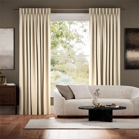 Real Silk Allora Ecru Curtains