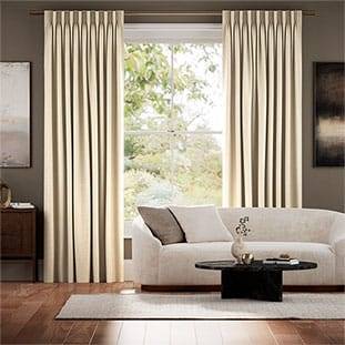 Real Silk Allora Ecru Curtains thumbnail image