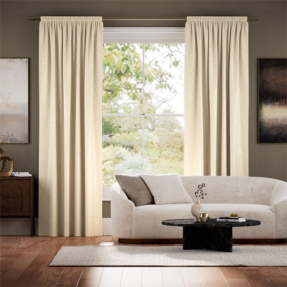 Real Silk Allora Ecru Curtains