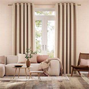 Real Silk Allora Rose Gold Curtains thumbnail image