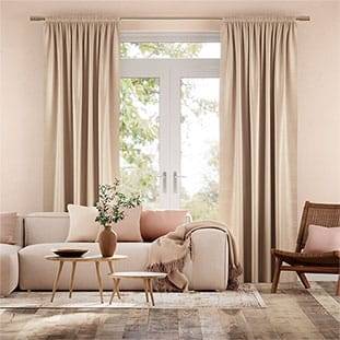 Real Silk Allora Rose Gold Curtains thumbnail image