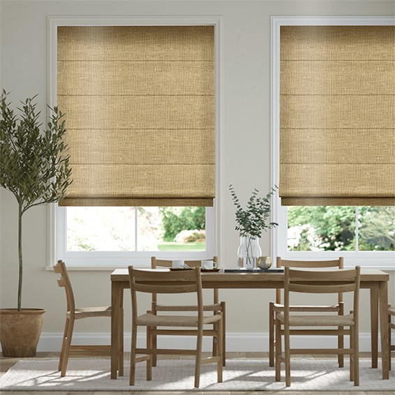 Real Silk True Gold Roman Blind