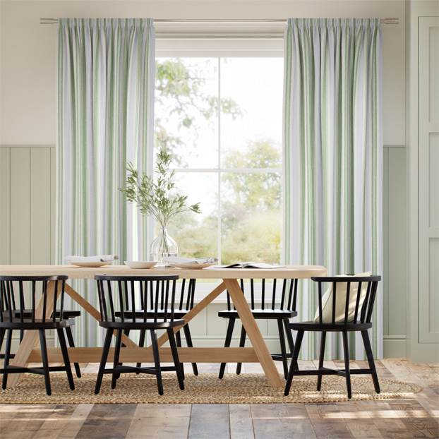 Regatta Stripe Blue & Green Curtains thumbnail image